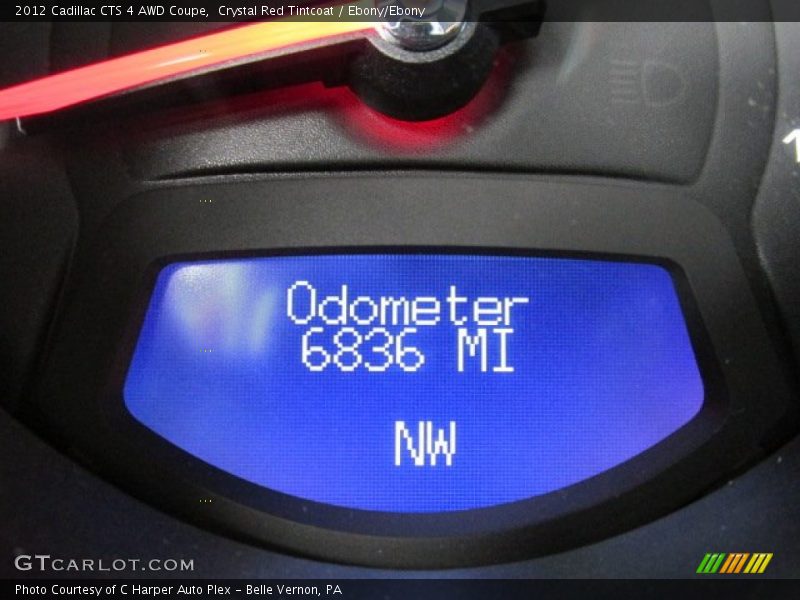 Crystal Red Tintcoat / Ebony/Ebony 2012 Cadillac CTS 4 AWD Coupe