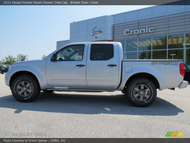 Brilliant Silver / Steel 2013 Nissan Frontier Desert Runner Crew Cab