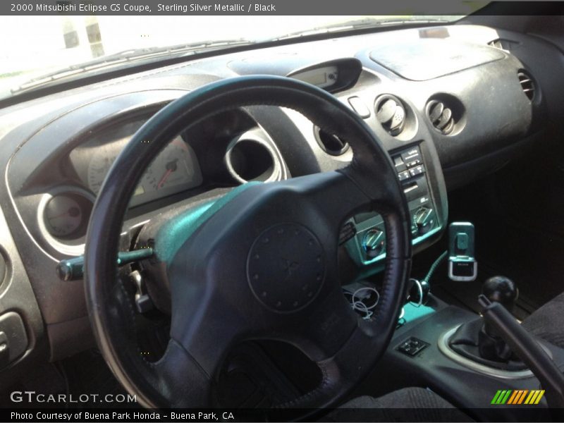 Sterling Silver Metallic / Black 2000 Mitsubishi Eclipse GS Coupe