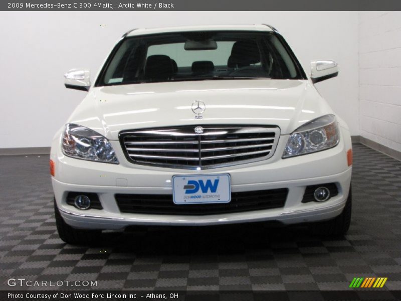 Arctic White / Black 2009 Mercedes-Benz C 300 4Matic