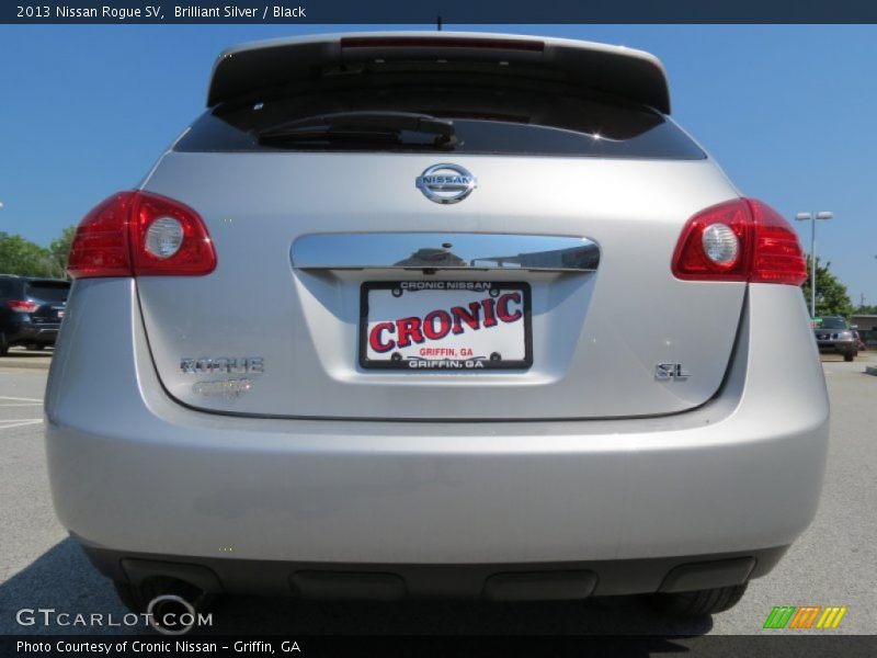 Brilliant Silver / Black 2013 Nissan Rogue SV