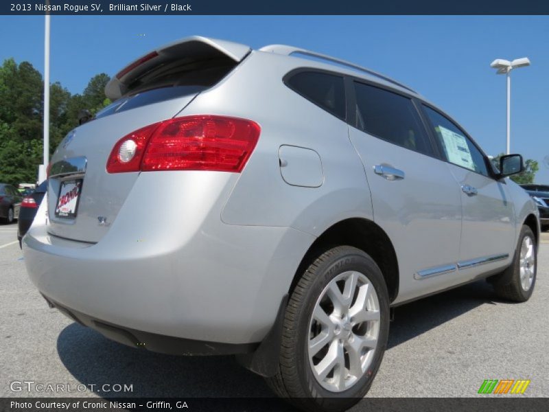 Brilliant Silver / Black 2013 Nissan Rogue SV