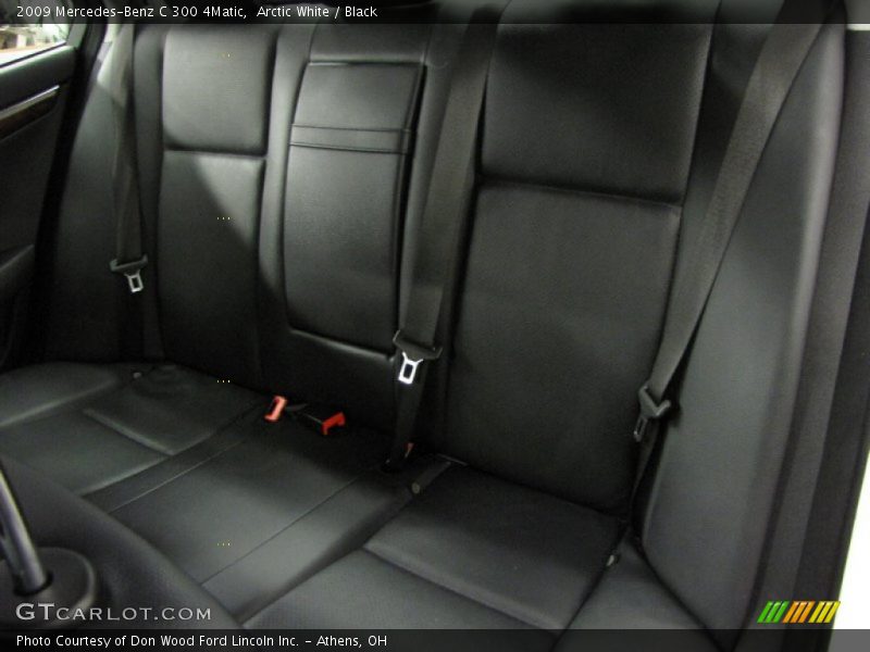 Arctic White / Black 2009 Mercedes-Benz C 300 4Matic