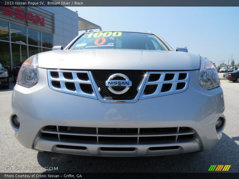 Brilliant Silver / Black 2013 Nissan Rogue SV