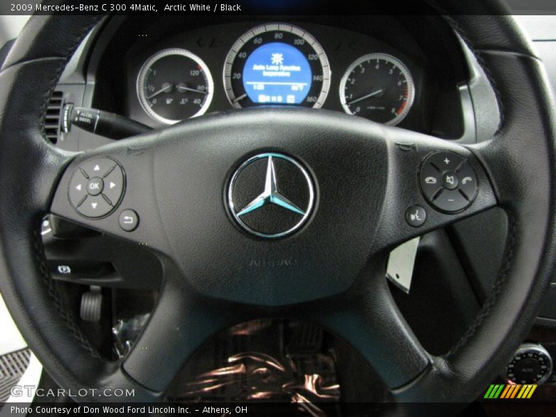 Arctic White / Black 2009 Mercedes-Benz C 300 4Matic