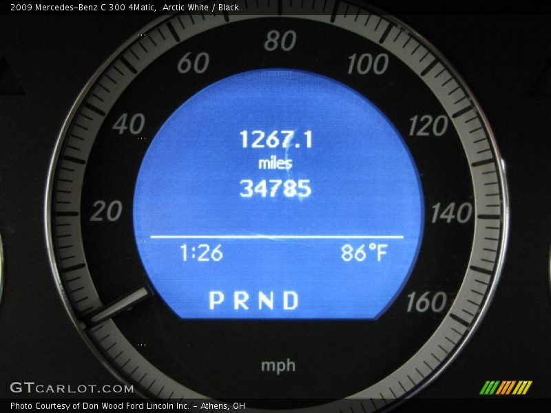 Arctic White / Black 2009 Mercedes-Benz C 300 4Matic