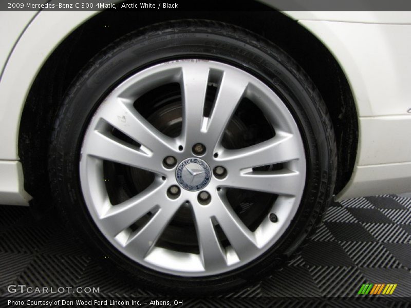 Arctic White / Black 2009 Mercedes-Benz C 300 4Matic