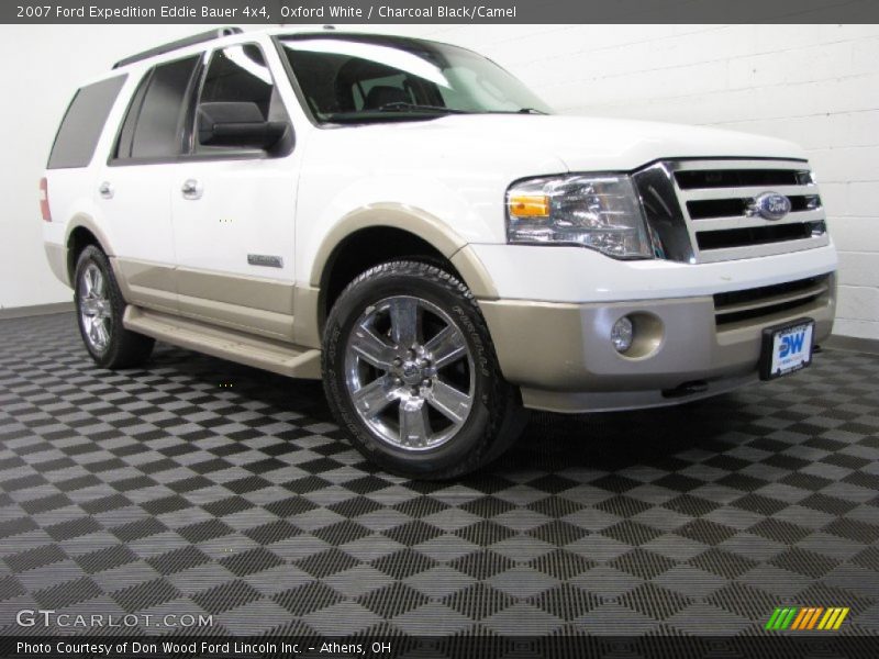 Oxford White / Charcoal Black/Camel 2007 Ford Expedition Eddie Bauer 4x4