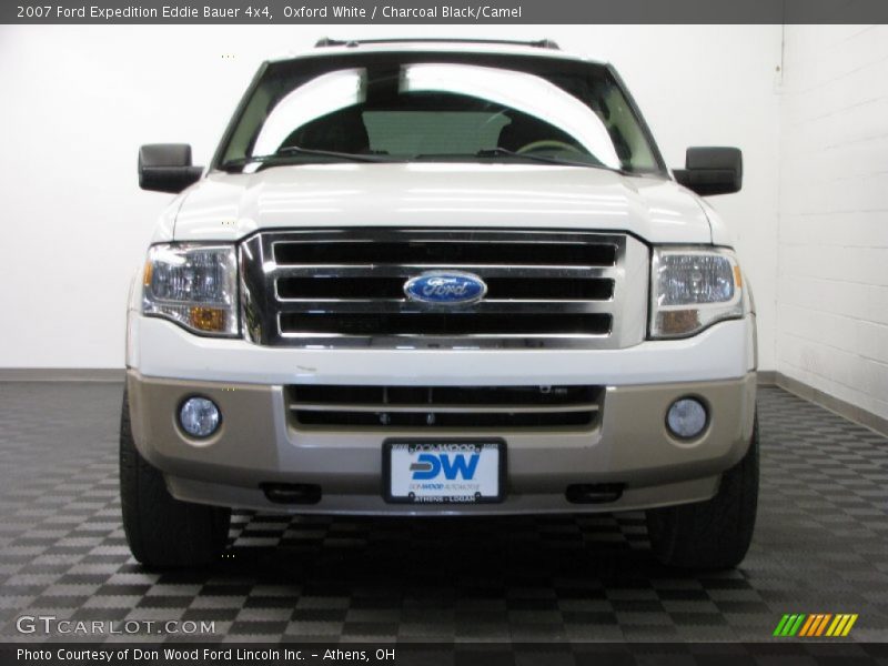Oxford White / Charcoal Black/Camel 2007 Ford Expedition Eddie Bauer 4x4