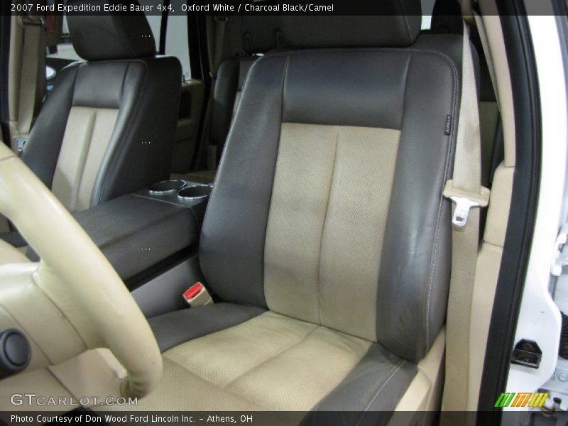 Oxford White / Charcoal Black/Camel 2007 Ford Expedition Eddie Bauer 4x4