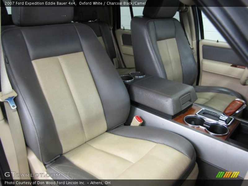 Oxford White / Charcoal Black/Camel 2007 Ford Expedition Eddie Bauer 4x4