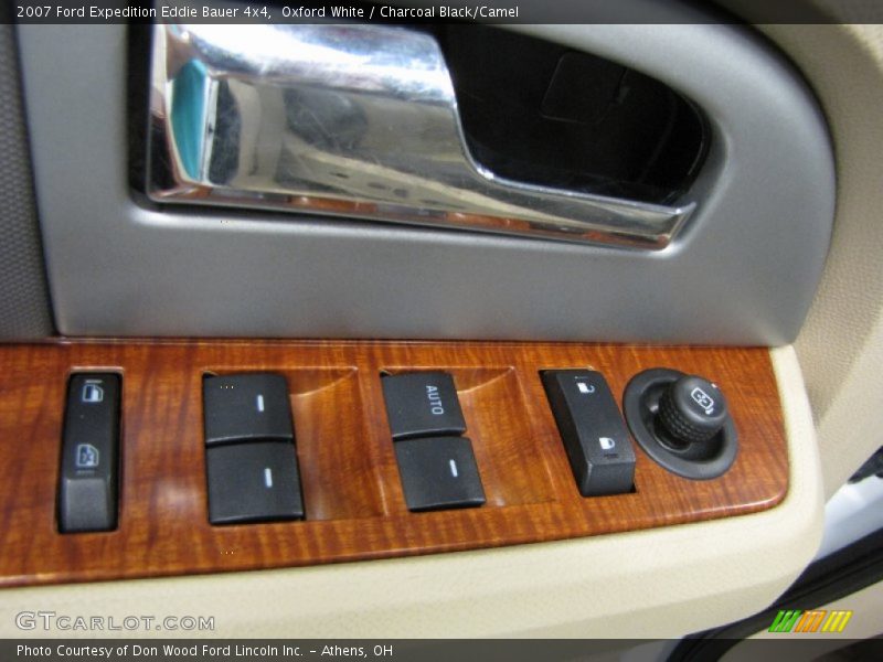 Oxford White / Charcoal Black/Camel 2007 Ford Expedition Eddie Bauer 4x4