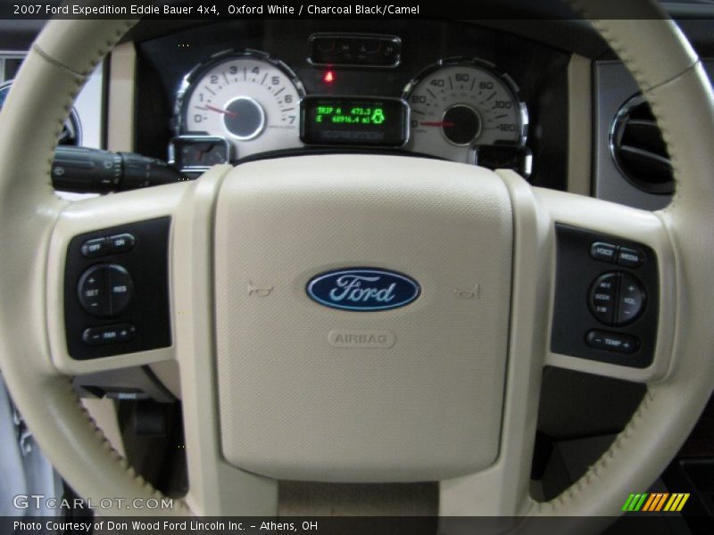 Oxford White / Charcoal Black/Camel 2007 Ford Expedition Eddie Bauer 4x4