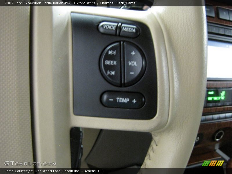 Oxford White / Charcoal Black/Camel 2007 Ford Expedition Eddie Bauer 4x4