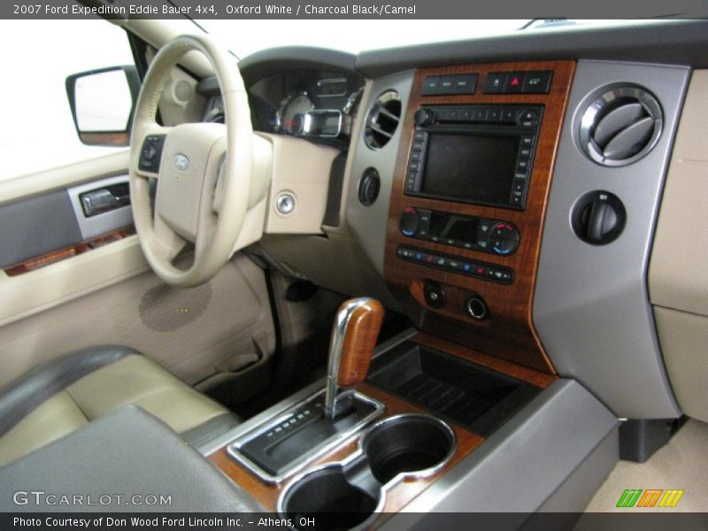 Oxford White / Charcoal Black/Camel 2007 Ford Expedition Eddie Bauer 4x4