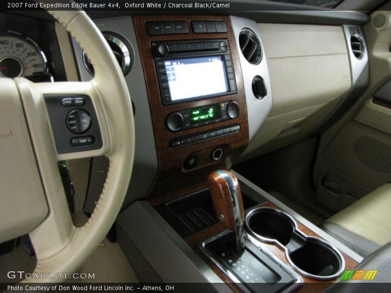 Oxford White / Charcoal Black/Camel 2007 Ford Expedition Eddie Bauer 4x4