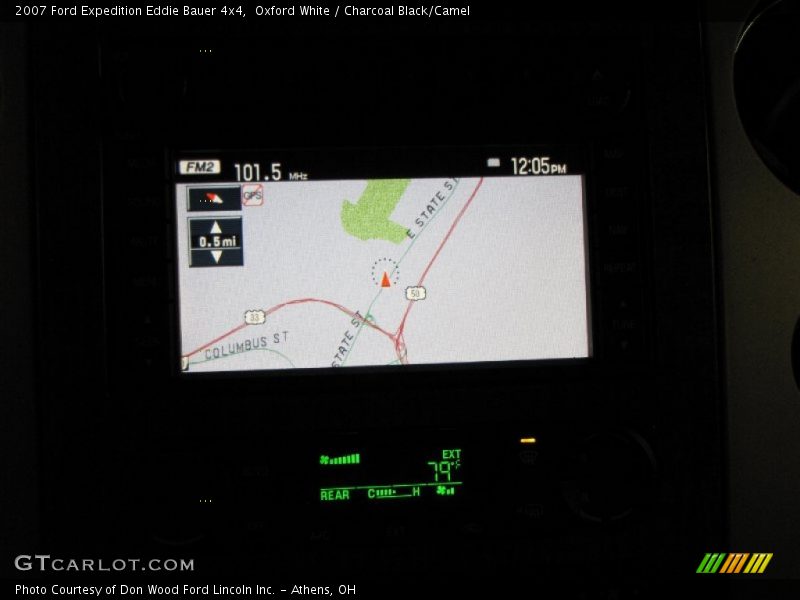 Oxford White / Charcoal Black/Camel 2007 Ford Expedition Eddie Bauer 4x4