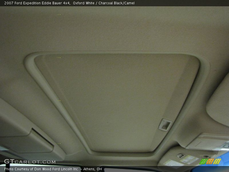 Oxford White / Charcoal Black/Camel 2007 Ford Expedition Eddie Bauer 4x4