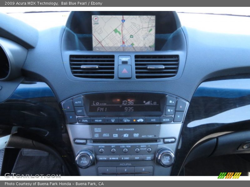 Bali Blue Pearl / Ebony 2009 Acura MDX Technology