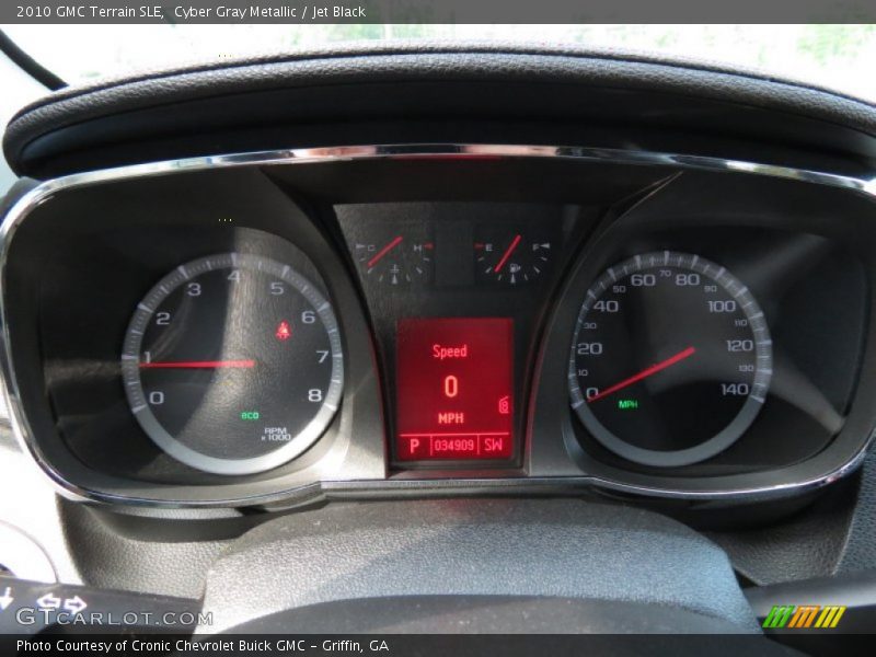 Cyber Gray Metallic / Jet Black 2010 GMC Terrain SLE