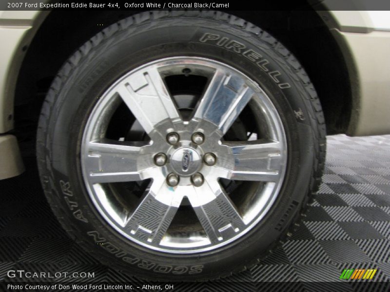 Oxford White / Charcoal Black/Camel 2007 Ford Expedition Eddie Bauer 4x4