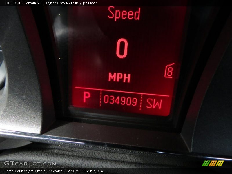 Cyber Gray Metallic / Jet Black 2010 GMC Terrain SLE