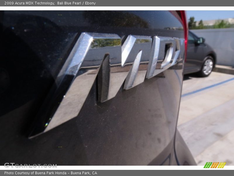 Bali Blue Pearl / Ebony 2009 Acura MDX Technology