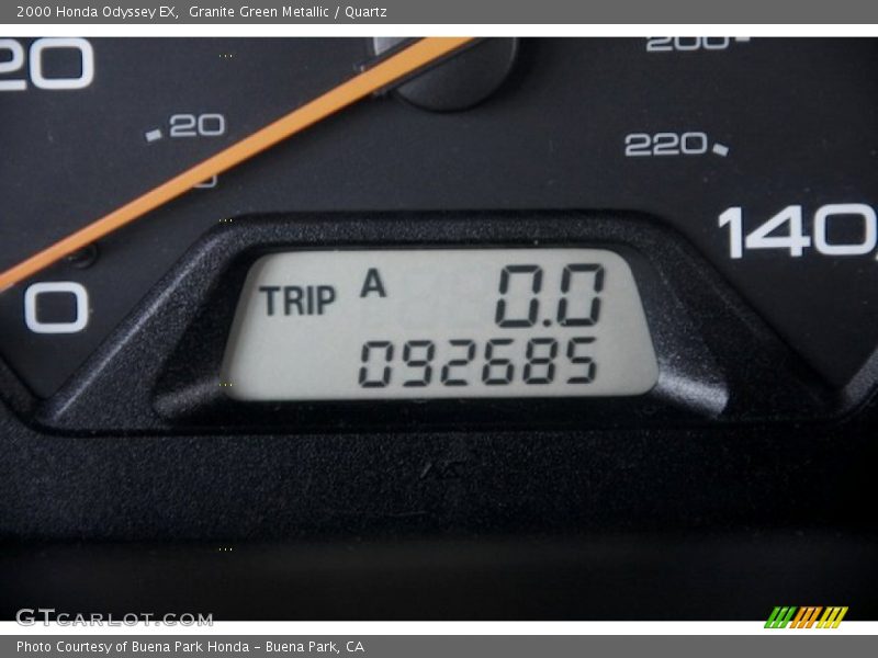 Granite Green Metallic / Quartz 2000 Honda Odyssey EX