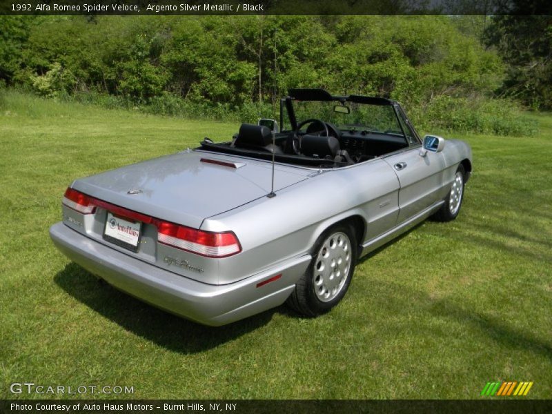 Argento Silver Metallic / Black 1992 Alfa Romeo Spider Veloce