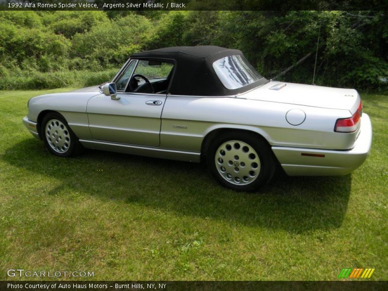 Argento Silver Metallic / Black 1992 Alfa Romeo Spider Veloce
