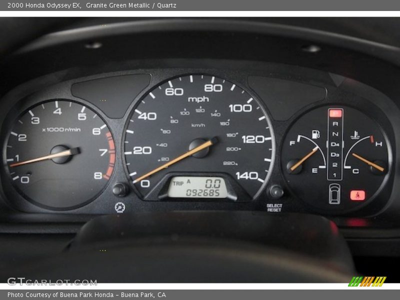 Granite Green Metallic / Quartz 2000 Honda Odyssey EX
