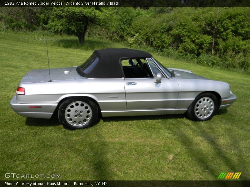 Argento Silver Metallic / Black 1992 Alfa Romeo Spider Veloce