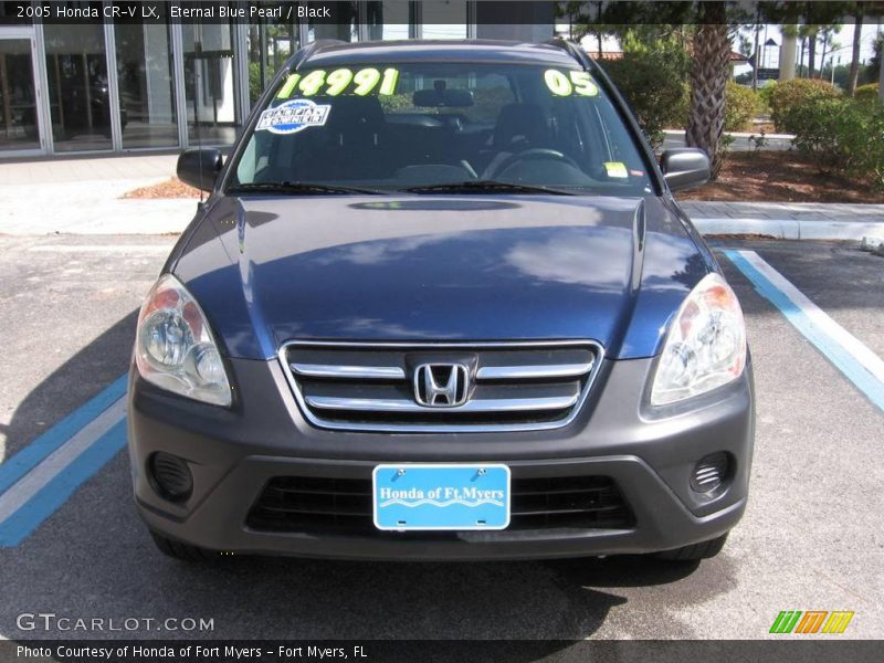 Eternal Blue Pearl / Black 2005 Honda CR-V LX