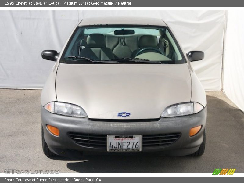 Medium Sunset Gold Metallic / Neutral 1999 Chevrolet Cavalier Coupe