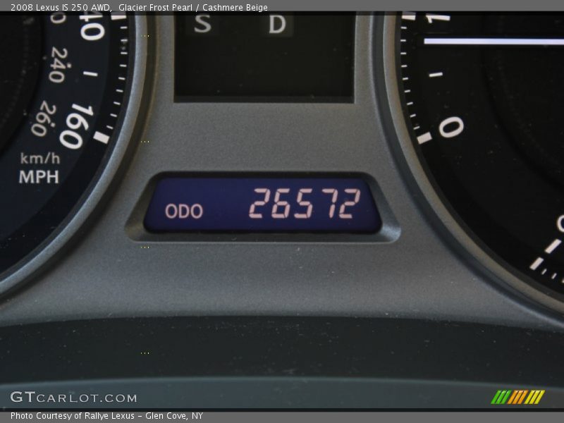 Glacier Frost Pearl / Cashmere Beige 2008 Lexus IS 250 AWD