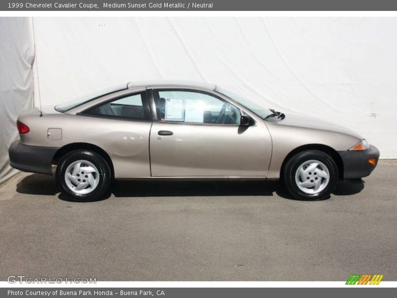 Medium Sunset Gold Metallic / Neutral 1999 Chevrolet Cavalier Coupe