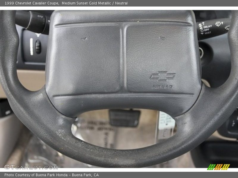 Medium Sunset Gold Metallic / Neutral 1999 Chevrolet Cavalier Coupe
