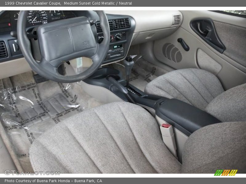 Medium Sunset Gold Metallic / Neutral 1999 Chevrolet Cavalier Coupe