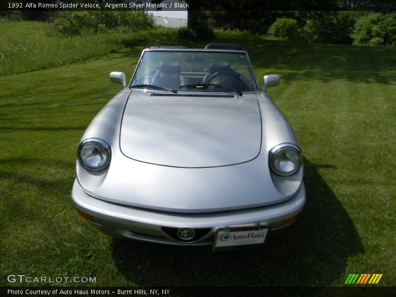 Argento Silver Metallic / Black 1992 Alfa Romeo Spider Veloce