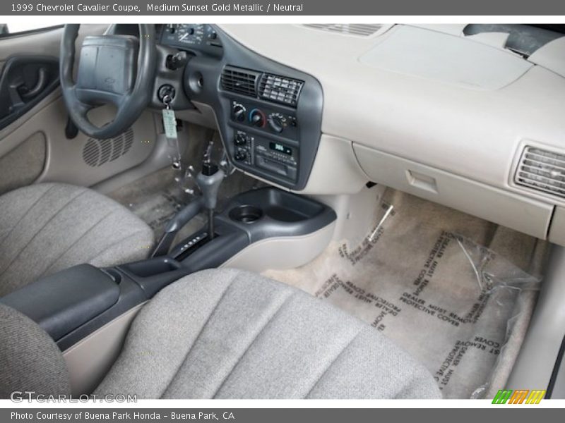 Medium Sunset Gold Metallic / Neutral 1999 Chevrolet Cavalier Coupe