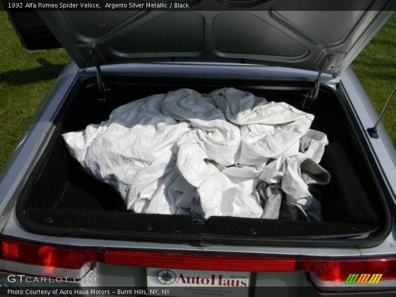 Argento Silver Metallic / Black 1992 Alfa Romeo Spider Veloce