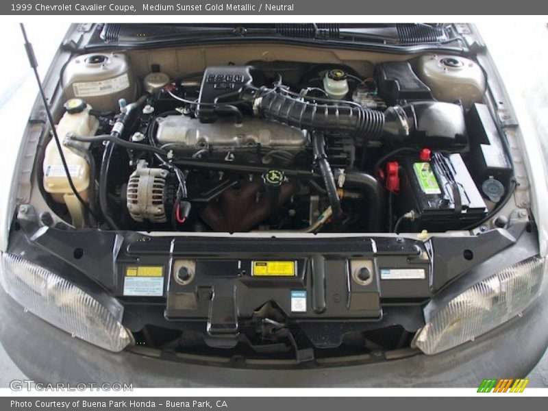 Medium Sunset Gold Metallic / Neutral 1999 Chevrolet Cavalier Coupe