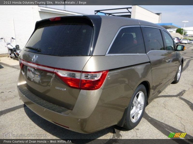 Mocha Metallic / Beige 2013 Honda Odyssey Touring Elite