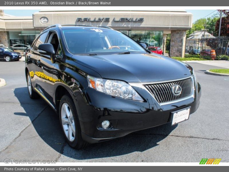 Obsidian Black / Black/Brown Walnut 2010 Lexus RX 350 AWD