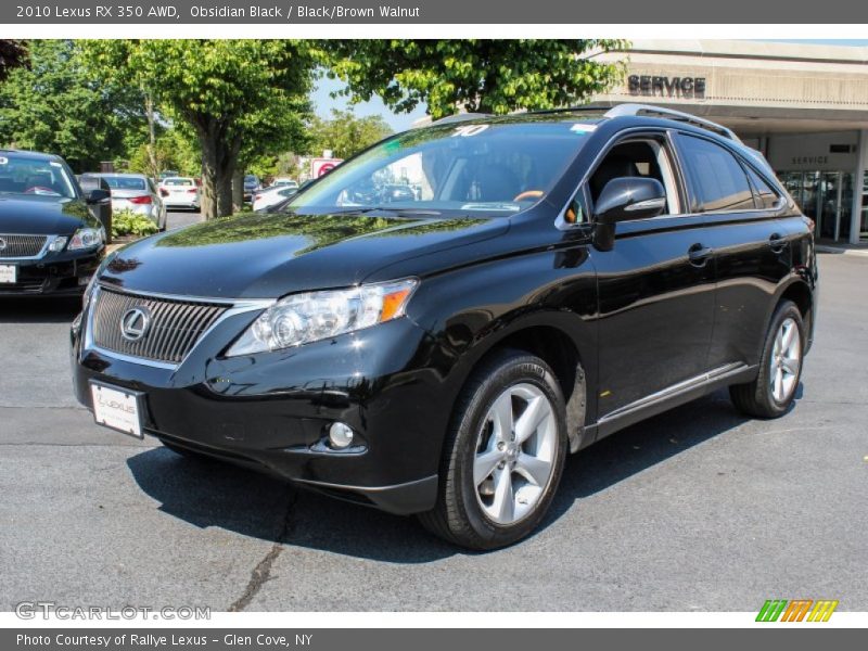 Obsidian Black / Black/Brown Walnut 2010 Lexus RX 350 AWD