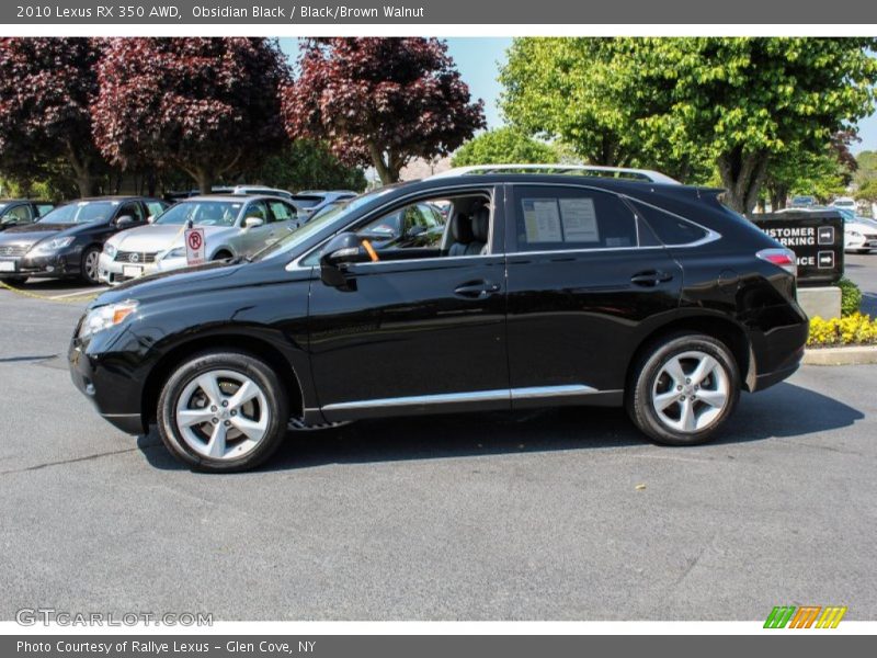 Obsidian Black / Black/Brown Walnut 2010 Lexus RX 350 AWD