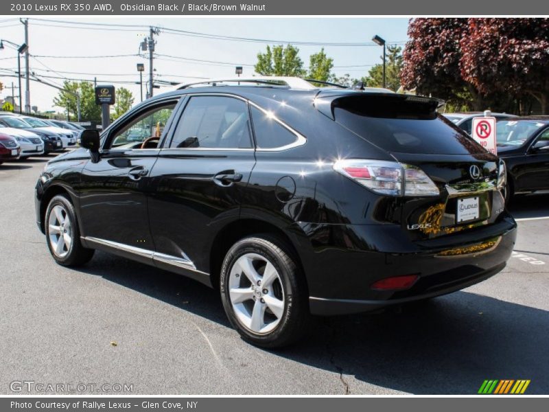 Obsidian Black / Black/Brown Walnut 2010 Lexus RX 350 AWD