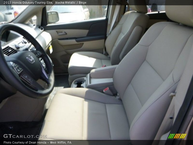 Mocha Metallic / Beige 2013 Honda Odyssey Touring Elite