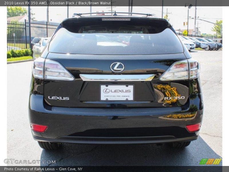 Obsidian Black / Black/Brown Walnut 2010 Lexus RX 350 AWD