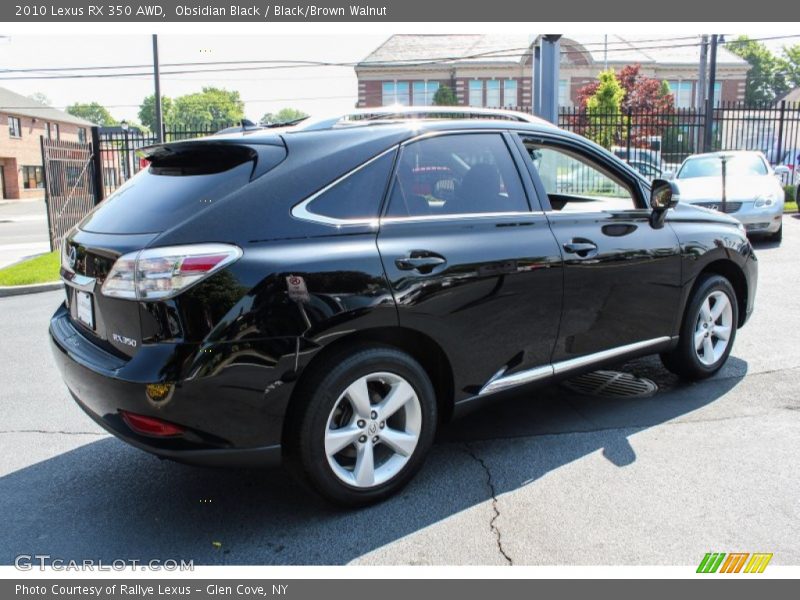 Obsidian Black / Black/Brown Walnut 2010 Lexus RX 350 AWD